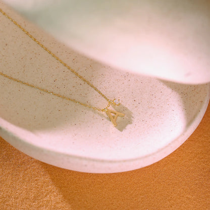 Adjustable gold chain necklace with durable lobster clasp. Perfect length for layering with other gold chains