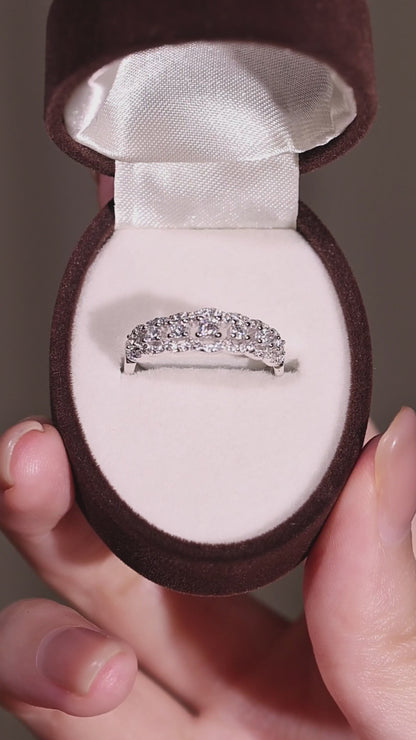 The Eternity Lace Promise Ring: 0.41ct Silver Band